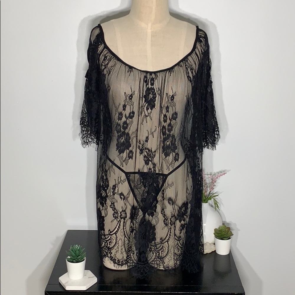 📦 Sheer lace tunic & thong (L-21 | XXL-35) - Picture 7 of 14